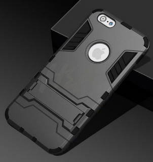 Armour kickstand odolný kryt pro Apple iPhone 6/6S Barva: Černá