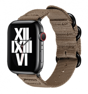 Army Wowen nylonový řemínek pro Apple Watch (42/44/45/49 mm) Barva: Khaki