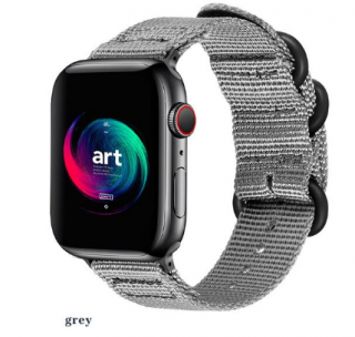 Army Wowen nylonový řemínek pro Apple Watch (42/44/45/49 mm) Barva: Šedá