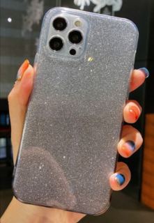 Bling glitter kryt pro Apple iPhone 13 Barva: Černá