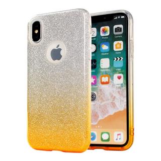 Bling glitter kryt pro Apple iPhone 6/6S Barva: Oranžová