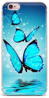 Butterfly blue silikonový kryt pro Apple iPhone 6 Plus/6S Plus