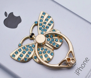 Butterfly diamond popsocket Barva: Modrá