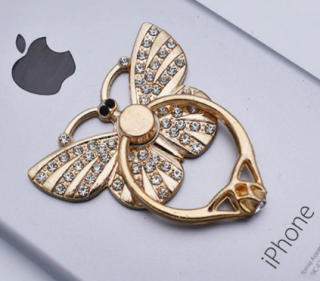 Butterfly diamond popsocket Barva: Stříbrná