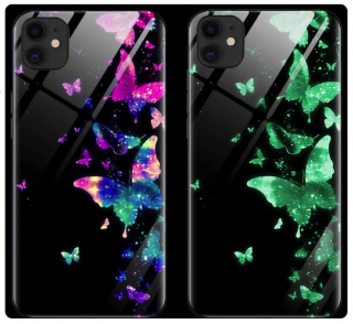 Butterfly luminous kryt se svítícím ornamentem pro Apple iPhone 12 Mini