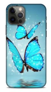 Butterfly silikonové kryty pro Apple iPhone 11 Barva: Modrá
