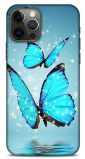 Butterfly silikonové kryty pro Apple iPhone 13 Barva: Modrá