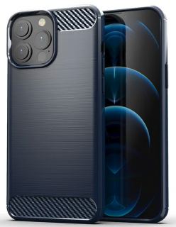 Carbon fiber kryt pro Apple iPhone 11 Barva: Modrá