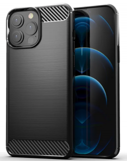 Carbon fiber kryt pro Apple iPhone 11 Pro Barva: Černá