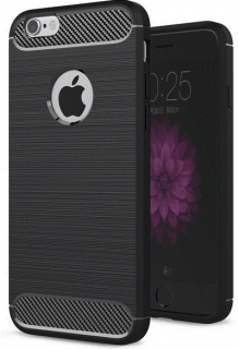 Carbon fiber zadní kryt pro Apple iPhone SE (2020/2022) Barva: Černá