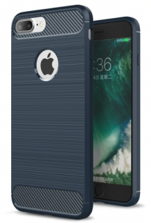 Carbon fiber zadní kryt pro Apple iPhone SE (2020/2022) Barva: Modrá