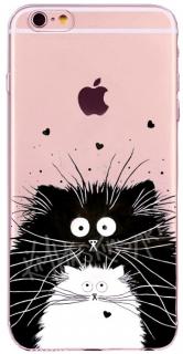 Cat black and white silikonový kryt pro Apple iPhone 6 Plus/6S Plus