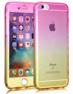 Crystal fullcover 360° oboustranný gumový průhledný kryt pro Apple iPhone 6/6S Číslo: Růžová