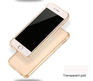 Crystal fullcover 360° oboustranný gumový průhledný kryt pro Apple iPhone 7 Plus/8 Plus Barva: Zlatá