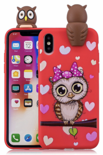 Cute Owl 3D zadní kryt pro Apple iPhone XR