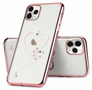 Diamond heart kryt pro Apple iPhone 7 Plus/8 Plus, růžový