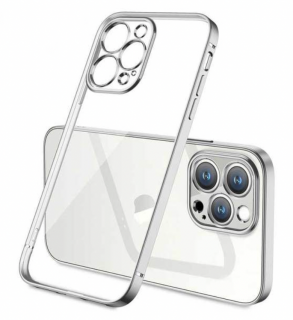 Electro Full lens plating kryt pro Apple iPhone 14 Barva: Stříbrná