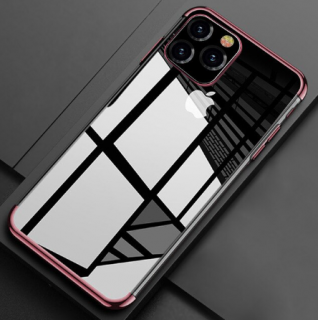 Electro plating silikonový kryt pro Apple iPhone 11 Barva: Růžová