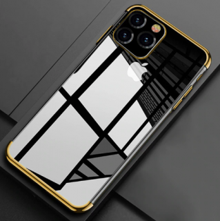 Electro plating silikonový kryt pro Apple iPhone 11 Pro Barva: Zlatá