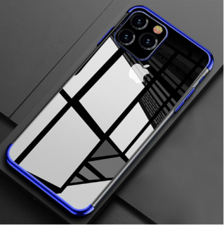Electro plating silikonový kryt pro Apple iPhone 11 Pro Max Barva: Modrá