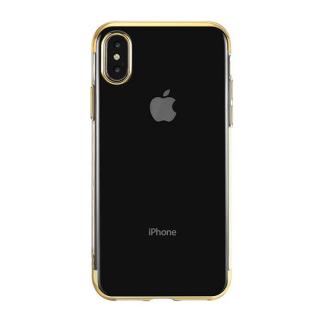 Electro Plating silikonový kryt pro Apple iPhone X/XS Barva: Zlatá