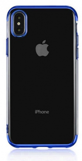 Electro Plating silikonový kryt pro Apple iPhone XS Max Barva: Modrá