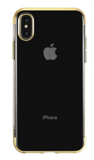Electro Plating silikonový kryt pro Apple iPhone XS Max Barva: Zlatá