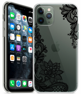 Floral colour kryt pro Apple iPhone 11 Barva: Černá
