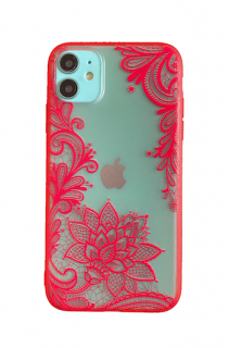 Floral colour kryt pro Apple iPhone 11 Barva: Červená