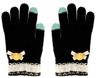 Flow black dámské zimní rukavice pro dotykový displej