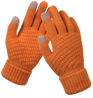 Flow zimní rukavice pro dotykový displej, oranžové