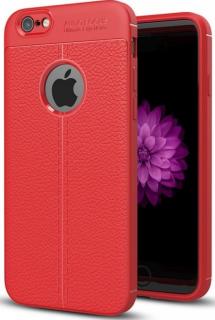 Focus Rubber leather kryt pro Apple iPhone 6/6S Barva: Červená