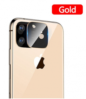 Frame lens tvrzené sklo s rámečkem na fotoaparát Apple iPhone 11 Pro/11 Pro Max Barva: Zlatá