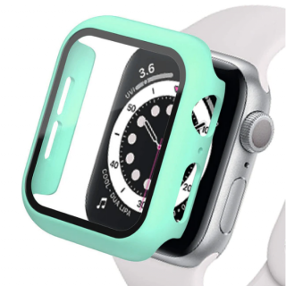 Full protection 360° kryt s tvrzeným sklem pro Apple Watch 8/7 (41 mm) Barva: Modrá