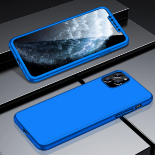 Full protection 360° kryt + tvrzené sklo pro Apple iPhone 12/12 Pro Barva: Modrá