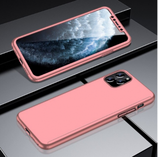 Full protection 360° kryt + tvrzené sklo pro Apple iPhone 12/12 Pro Barva: Růžová
