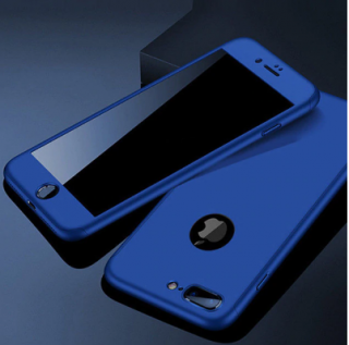 Full protection 360° kryt + tvrzené sklo pro Apple iPhone 6/6S Barva: Modrá