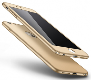 Full protection 360° kryt + tvrzené sklo pro Apple iPhone 6 Plus/6S Plus Barva: Zlatá