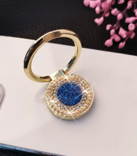 Glitter ring popsocket Barva: Modrá