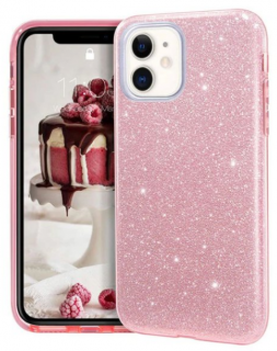 Glitter shine třpytivý kryt pro Apple iPhone 12/12 Pro Barva: Růžová