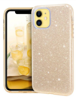 Glitter shine třpytivý kryt pro Apple iPhone 14 Plus Barva: Zlatá