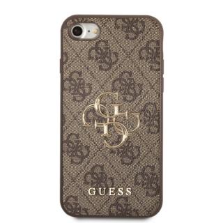 Guess brown 4G logo silikonové pouzdro iPhone 7/8/SE (2020/2022)