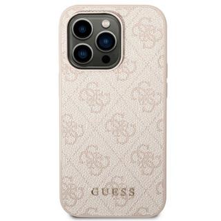 Guess rose metal gold logo silikonové pouzdro iPhone 14 Pro Max