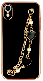 Heart chain kryt pro Apple iPhone XR, černý