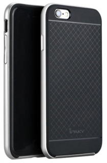 iPaky Bumblebee neo hybrid kryt pro Apple iPhone 6/6S Barva: Stříbrná