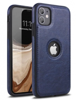 Kryt Luxury slim leather pro Apple iPhone 11 Barva: Modrá