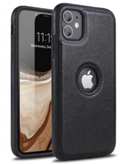 Kryt Luxury slim leather pro Apple iPhone 11 Pro Barva: Černá