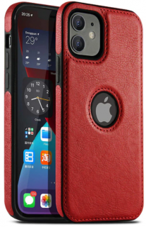 Kryt Luxury slim leather pro Apple iPhone 12/12 Pro Barva: Červená