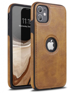 Kryt Luxury slim leather pro Apple iPhone 12 Pro Max Barva: Hnědá