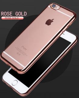 Luxury clear case kryt pro Apple iPhone X/XS Barva: Růžově zlatá